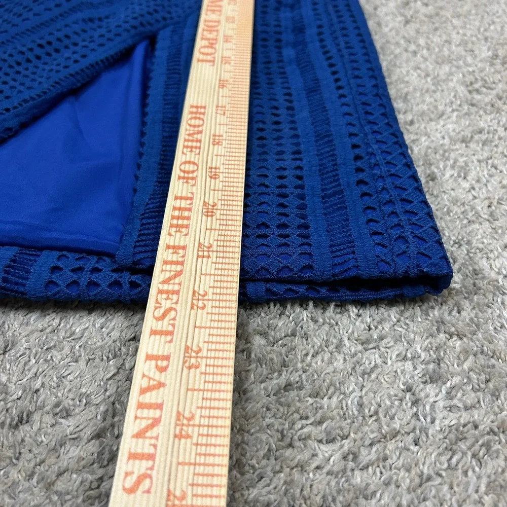 Anthropologie StyleStalker Riviera Skirt‎ Women's Large Blue A-Line Textured New